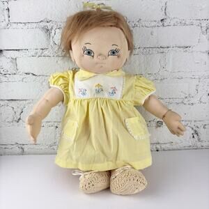 Vintage OOAK Handmade Soft Face Doll-Tandy 18”